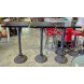TRE TAVOLI DA BAR CON BASE IN GHISA